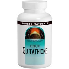 Глутатион, Reduced Glutathione, Source Naturals, 250 мг, 60 таблеток - фото