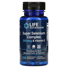 Селен з вітаміном Е, Super Selenium, Life Extension, комплекс, 100 капсул - фото
