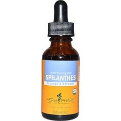 Спілантес, незбиране рослина, Spilanthes, Herb Pharmt, екстракт, органік, 30 мл - фото