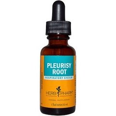 Ваточник для сердца, Pleurisy Root, Herb Pharm, экстракт корня, органик, 30 мл - фото