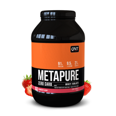 Протеин, Metapure ZC Isolate, Qnt, вкус клубника, 908 г - фото