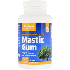 Смола мастикового дерева, Mastic Gum, Jarrow Formulas, 500 мг, 120 капсул - фото