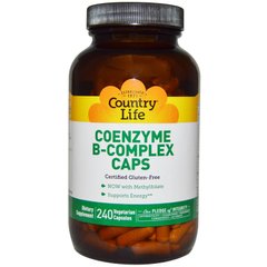 Коэнзим B-комплекс, Coenzyme B-Complex, Country Life, 240 капсул - фото