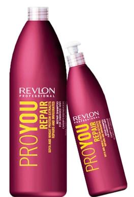 Шампунь відновлюючий для пошкодженого волосся Pro You Repair, Revlon Professional, 1000 мл - фото