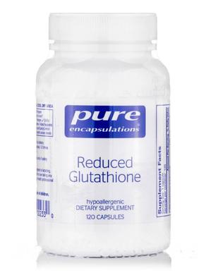 Знижений Глутатіон, Reduced Glutathione, Pure Encapsulations, 120 капсул - фото