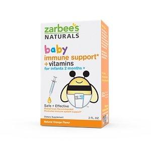 Иммунная поддержка + витамины для малышей, Immune Support + Vitamins, Zarbee's, 60 мл - фото