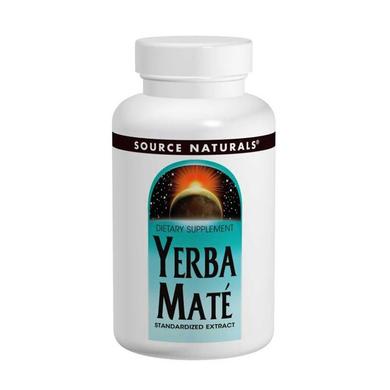 Мате, Yerba Mate, Source Naturals, 600 мг, 90 таблеток - фото