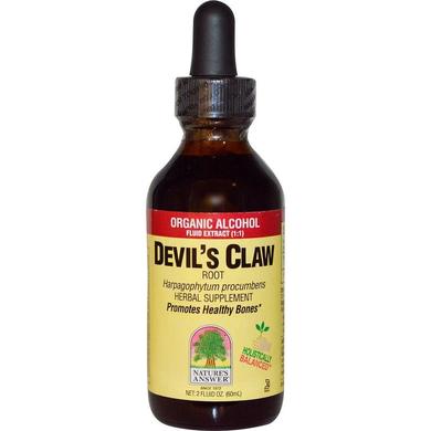 Коготь дьявола (Devil's Claw), Nature's Answer, спиртовой экстракт, 60 мл - фото