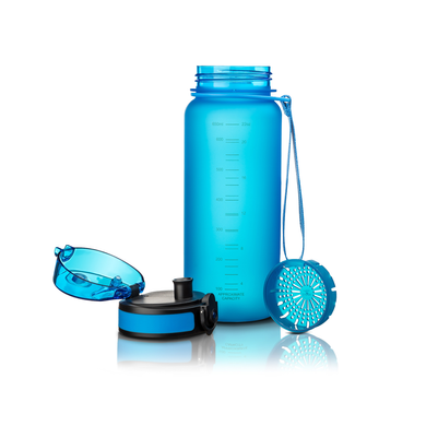 Пляшка для води, блакитна, UZspace, 650 мл - фото