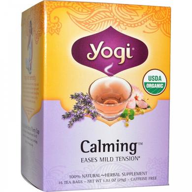 Успокаивающий чай, Calming, Yogi Tea, органик, без кофеина, 16 чайных пакетиков, 29 г - фото