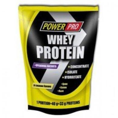 Протеїн Whey Protein, PowerPro, 1 кг - банан - фото