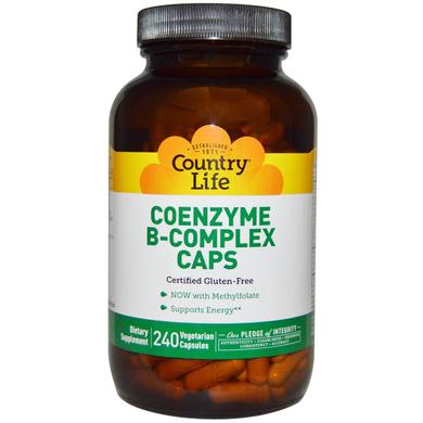 Коэнзим B-комплекс, Coenzyme B-Complex, Country Life, 240 капсул - фото