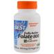 Фолат, Active Folate, Doctor's Best, 800 мкг, 60 капсул, фото – 1