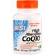 Коэнзим Q10, CoQ10 with BioPerine, Doctor's Best, биоперин, 100 мг, 60 капсул, фото – 1