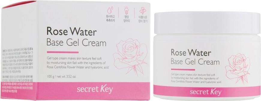 Гель-крем на основе розовой воды, Rose Water Base Gel Cream, Secret Key, 100 мл - фото