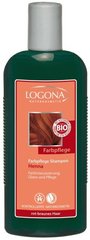 Био-Шампунь для окрашенных красно-коричневых волос Хна, Logona , 250 мл - фото