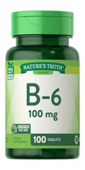 Витамин B-6, Vitamin B-6, Nature's Truth, 100 мг, 100 таблеток - фото
