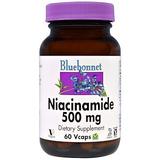 Ніацинамід (В3), Niacinamide, Bluebonnet Nutrition, 60 капсул, фото
