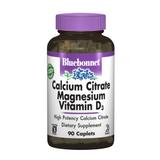 Цитрат кальция, магний + витамин D3, Bluebonnet Nutrition, 90 капсул, фото