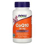 Коэнзим Q10, 30 мг, Now Foods, 60 вегетарианских капсул, фото
