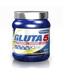 Комплекс аминокислот, Gluta 5, Quamtrax, вкус лимон, 400 г - фото