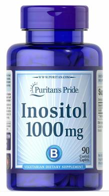Вітамін В8 (Інозітол), Inositol, Puritan's Pride, 1000 мг, 90 каплет - фото