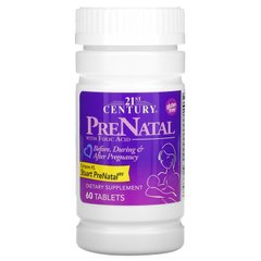 Вітаміни для вагітних, PreNatal, 21st Century, 60 таблеток - фото