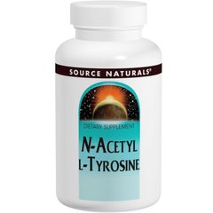 Ацетил тирозин, N-Acetyl L-Tyrosine, Source Naturals, 300 мг, 120 таблеток - фото