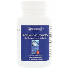 Фосфатидилсерин, PhosSerine, Allergy Research Group, комплекс, 90 капсул - фото