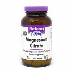 Магний цитрат, Magnesium Citrate, 400 мг, Bluebonnet Nutrition, 120 капсул - фото