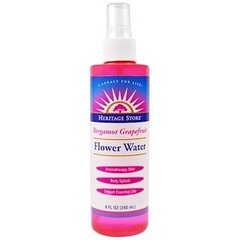 Душистая вода, Flower Water, Heritage Products, аромат бергамота и грейпфрута, cпрей, 240 мл - фото