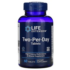 Мультивитамины, Two-Per-Day Tablets, Life Extension, 60 таблеток - фото