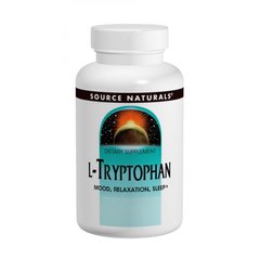 L-Триптофан, 500 мг, Source Naturals, 30 таблеток - фото