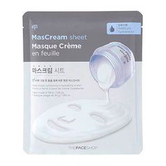 Маска-салфетка для лица, Mascream Intense Sheet Revitalizing, The Face Shop, 30 г - фото