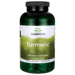 Куркума, Turmeric, Swanson, 720 мг, 240 капсул - фото