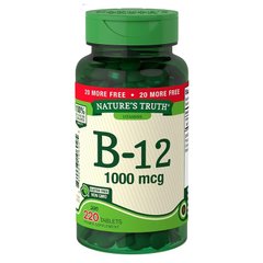 Витамин B-12, Vitamin B-12, 1000 мкг, Nature's Truth, 100 таблеток - фото