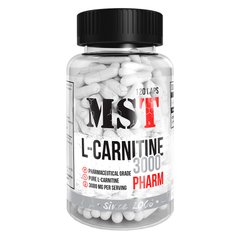 L-Карнитин, L-Carnitine, MST, 3000, 90 капсул - фото