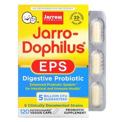 Пробиотики, Jarro-Dophilus EPS, Jarrow Formulas, супер формула, 120 капсул - фото