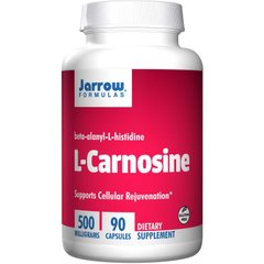 Карнозин, L-Carnosine, Jarrow Formulas, 500 мг, 90 капсул - фото