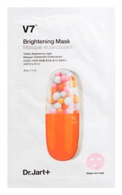 Маска осветляющая с белым нефритом, V7 Brightening Mask, Dr.Jart+, 1 уп х 5 шт - фото