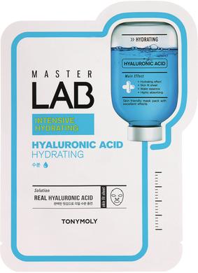 Тканевая маска для лица с гиалуроновой кислотой, Master Lab Hyaluronic Acid Mask, Tony Moly, 19 г - фото