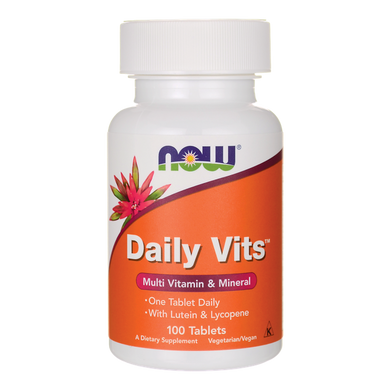 Мультивитамины (Daily Vits), Now Foods, 100 таблеток - фото