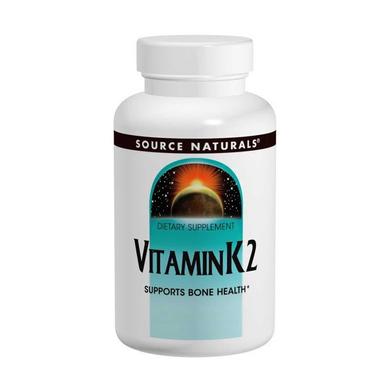 Вітамін К2 (Vitamin K2), Source Naturals, 100 мкг, 60 таблеток - фото