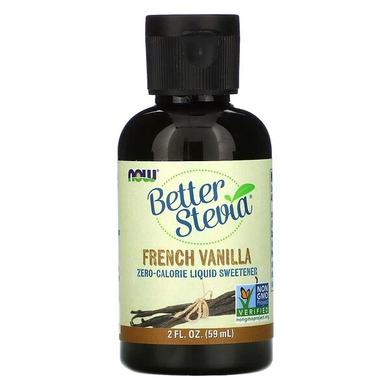 Стевия (вкус ванили), Stevia Liquid, Now Foods, 60 мл - фото
