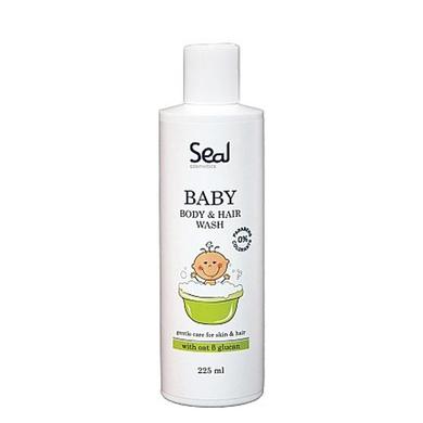 Дитячий гель для тіла та волосся, Baby Body And Hair Wash Gel, Seal, 225 мл - фото