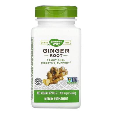 Корінь імбиру (Ginger Root), Nature's Way, 550 мг, 180 капсул - фото
