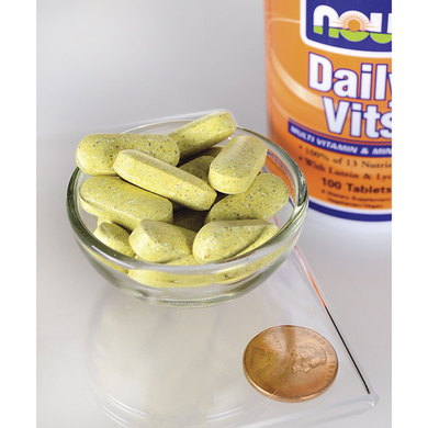 Мультивитамины (Daily Vits), Now Foods, 100 таблеток - фото