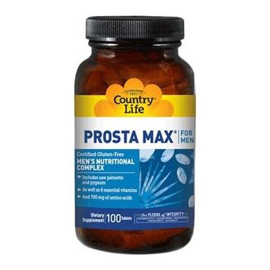 Prosta-Max добавка для чоловіків від простатиту, Country Life, 100 таблеток - фото