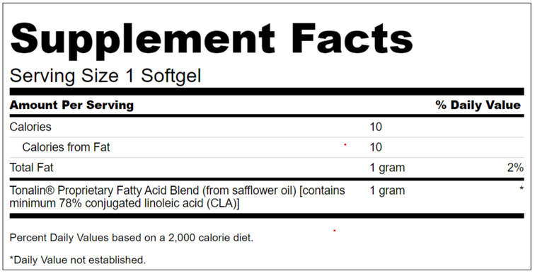 Конъюгированная линолевая кислота, Tonalin CLA, Swanson, 1000 мг, 90 гелевых капсул - фото