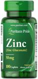 Цинк, Zinc, Puritan's Pride, 50 мг, 100 капсул, фото